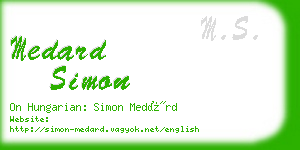 medard simon business card